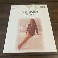 Jockey For Her Pantyhose Control Top Small Comfy  Sheer Antique White
