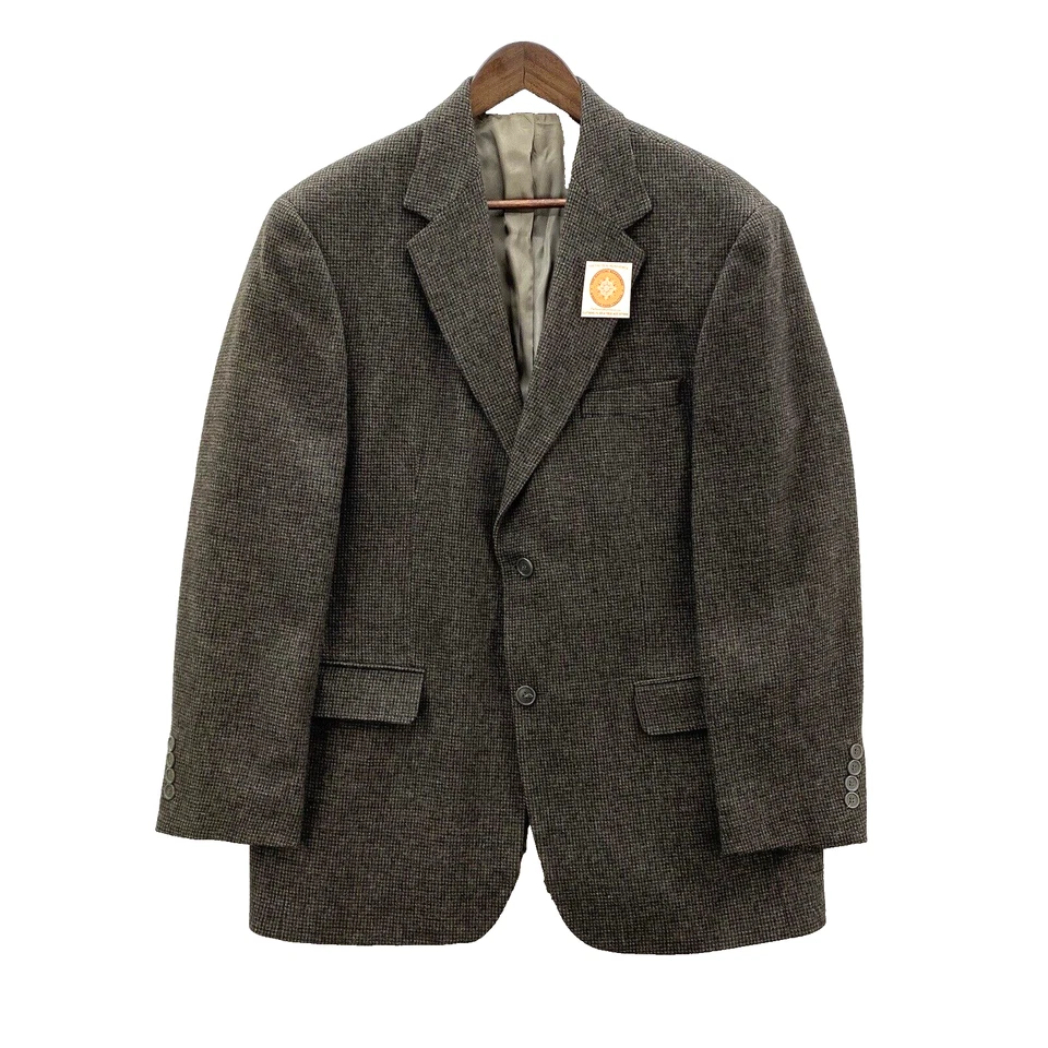 Abrigo deportivo Andrew Fezza para hombre 42 multicolor lana de cordero tweed preppy corpcore blazer Foto 2 de 4