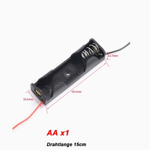 AA Battery Holder Housing Suitable for 1x 2x 3x 4x~8x with Cover/Welding Needle - Picture 6 of 13
