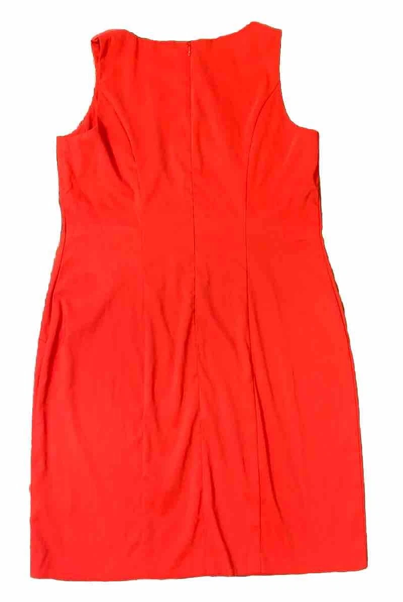 Abito da donna senza maniche rosa caldo Alyx Limited Petite in guaina al salmone taglia 14