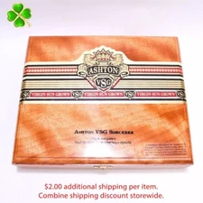 Ashton VSG Sorcerer Empty Wood Cigar Box 9.5" x 8" x 2"