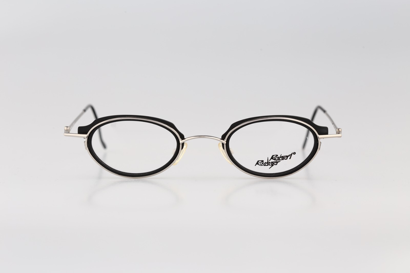 Robert Rudger 2292 01017, Vintage 90s double rim small oval glasses