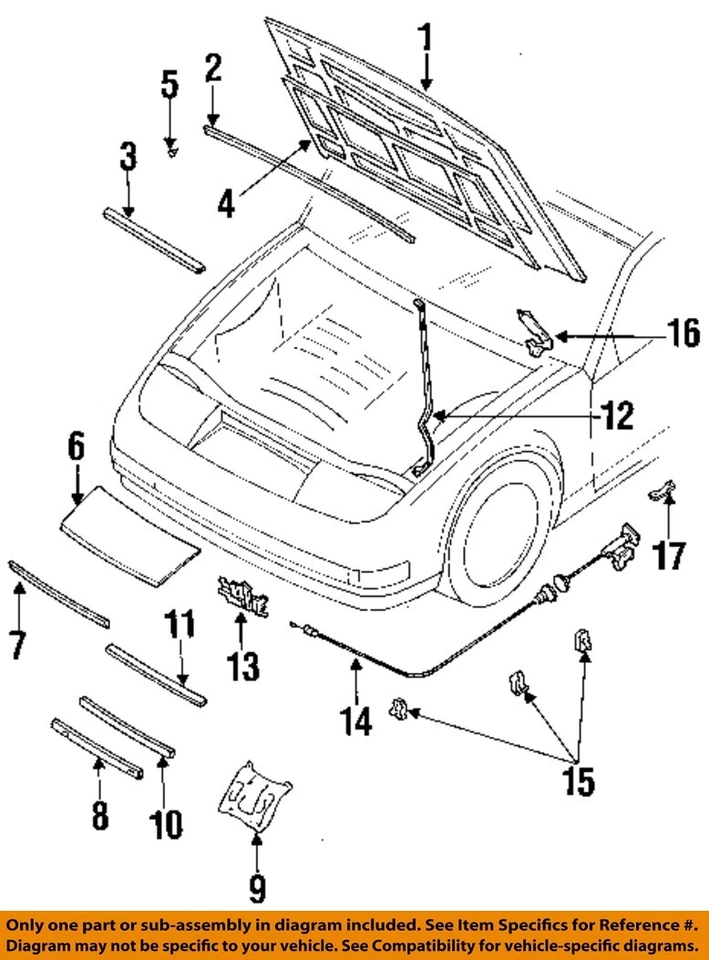 Nissan 300ZX 1990 1996 OEM necesita pintura panel del capó delantero Foto 3 de 4