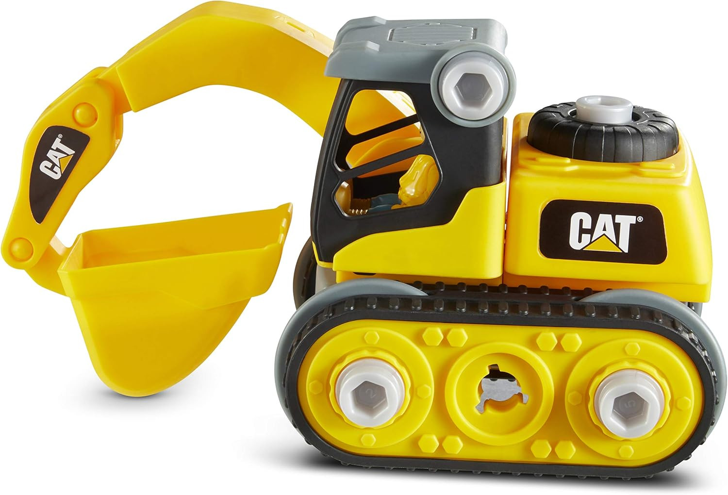 CAT Construction Toys, Junior Crew, Build Your Own Excavator Building Toy, Ages 