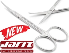 JARIT 360-094 Plastic Surgery Knapp Iris Delicate CVD Curved Scissors 3.75"