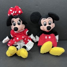 Disney Minnie  Mickey Bean Bag Plush