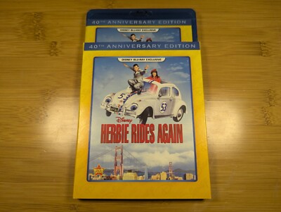 NEW Herbie Rides Again 40th Anniv BluRay Disney Movie Club Exclusive w Slipcover