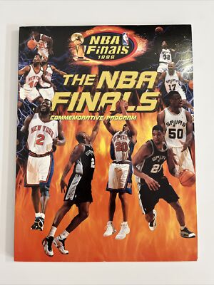 1999 NBA FINALS Commemorative Program San Antonio Spurs Vs