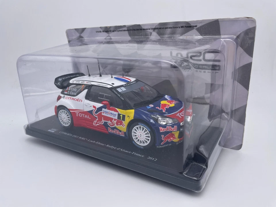 Die Cast Wrc Citroen Ds3 Wrc Loeb-Elena Rally D'Alsace Francia 2012 escala 1/24 Foto 2 de 3