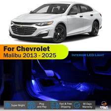 13 x For 2013 - 2025 Chevy Malibu Interior LED Lights Bulb Package Kit - Blue