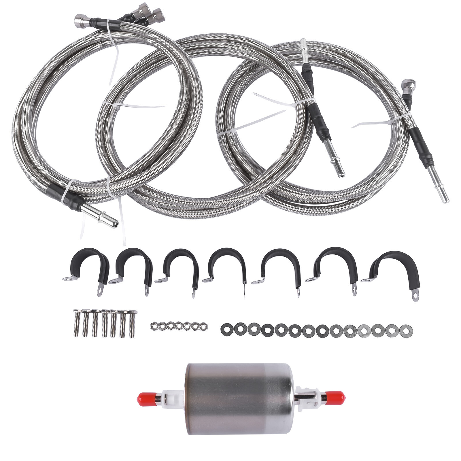 Stainless Steel Braided Fuel Lines Kit 819840 Quick Fix Fit for 1999