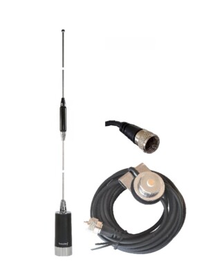 Antenna LINCHO NL350 VHF/UHF 144/430MHz – Fibra Di Vetro – Connettore PL259 – Auto