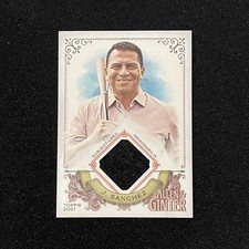 2021 Topps Allen & Ginter Jesse Sanchez Used Memorabilia Shirt Relic #AGAJSA