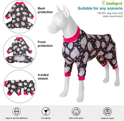 LovinPet Dog Jumpsuit Lightweight Clothes Pullover Outfit For XX Large Pitbull - Picture 2 of 7