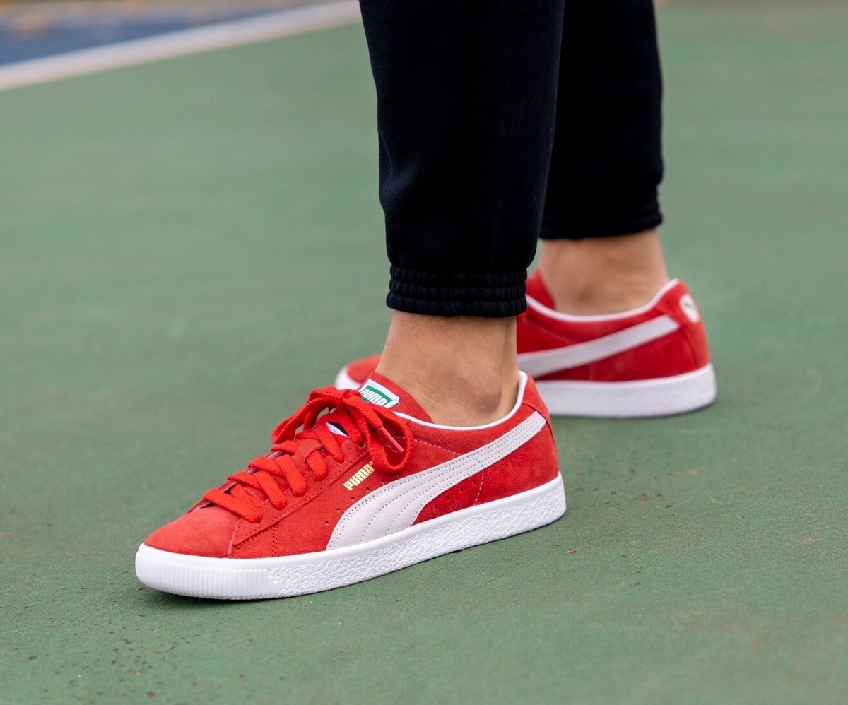 【PUMA】Suede Vintage “High Risk Red”★374921-06 Puma Suede Vintage 'High Risk Red' White 374921-06 Men's 8