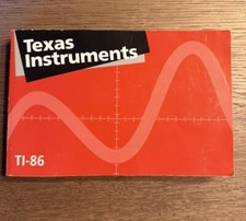 Texas Instruments TI-86 Graphing Calculator Owner's Manual Guidebook 1997