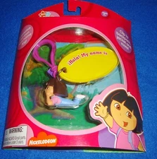 Dora the Explorer Take Along Name Tag Clip On Basic Fun MIB Rare