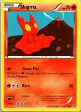 2015 Primal Clash Slugma #22/160 Non-Holo Pokemon Gaming Card Common