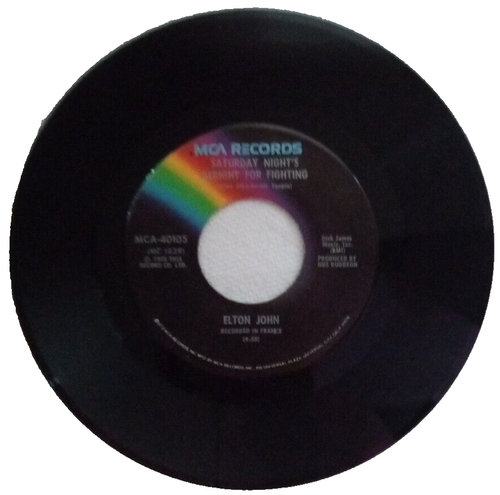 Elton John, Saturday Night's Alright For Fighting / Jack Rabbit, 45 RPM, 7 inch - Picture 5 of 9