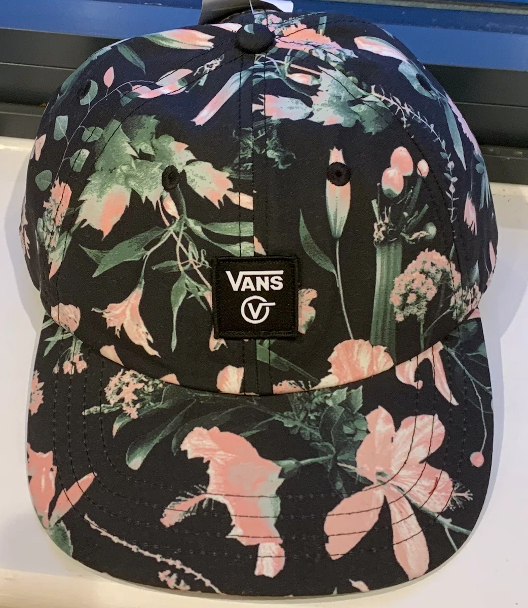 VANS Women s Vansday Court Hat TROPICAL FLORAL PRINT BLACK