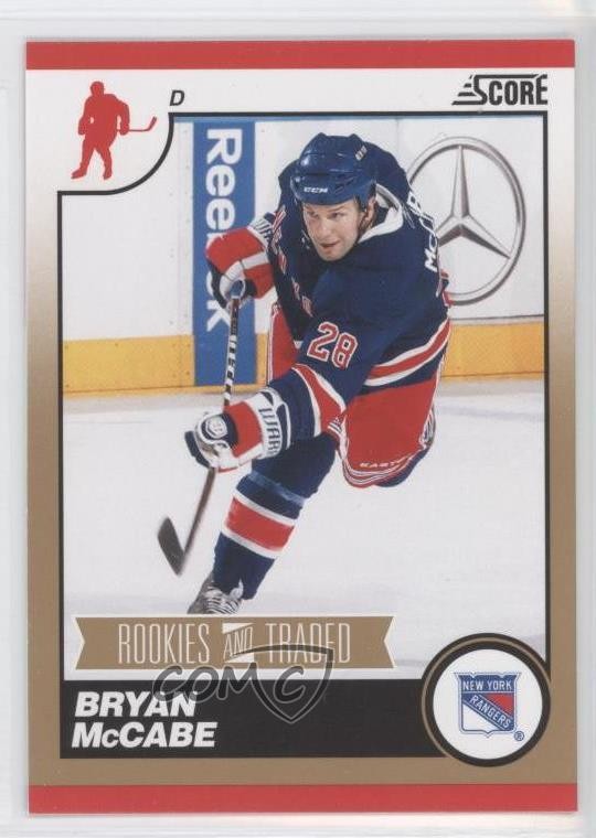 2010-11 Score Rookies & Traded Gold Bryan McCabe #581 0b6