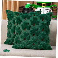St Patricks Day Pillow Covers 18x18 Inch Set of 2 18" x 18" Pack of 2 Green