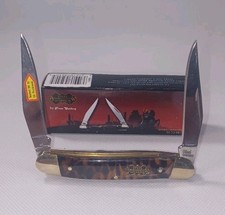 Steel Warrior Muskrat Folding Pocket Knife 2 Blades Brown