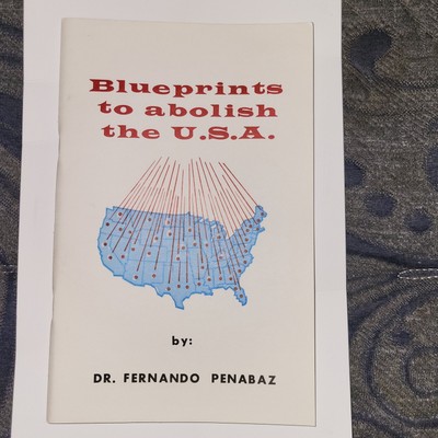 Blueprints To Abolish The U.S.A. Vintage Conspiracy Book. Nice!!