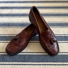 GH Bass Weejuns Marietta II Burgundy Wine Leather Tassel Kiltie Loafer Sz. 8 M