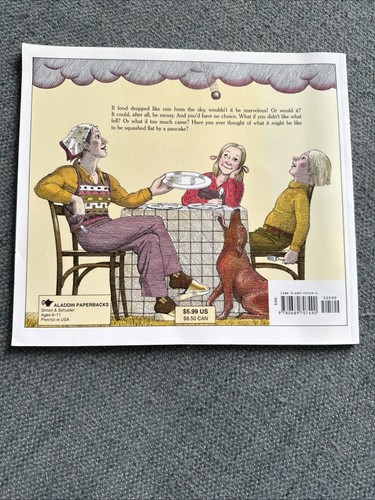Cloudy with a Chance of Meatballs Judi Barrett 1978 Children's Picture Book - Picture 3 of 4