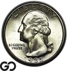 1935 Washington Quarter, Premium Quality Superb Gem BU++