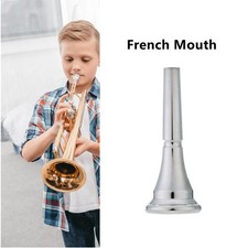 Silver Anti-Rust Alloy Mouthpiece French Mouth Horn Instrument Repair Part
