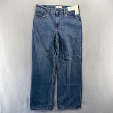 Abercrombie Fitch Jeans Women's 30 Blue High Rise Loose Mom Baggy Denim NEW