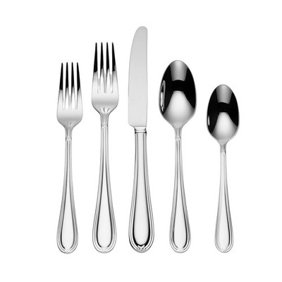 Lenox Ashbridge 80-Piece Dishwasher Safe Flatware Set, Service For 12