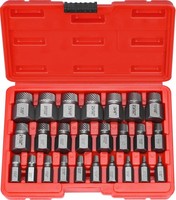 Schraubenausdreher Set 25-Teilig Linksausdreher 14Mm-28Mm CR-MO Stahl Rot