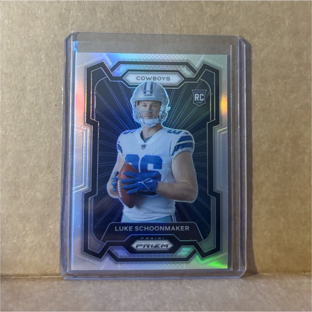 Panini 2023 Prizm Rookie Variation Silver Prizm Luke Schoonmaker #312 Cowboys