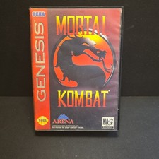 Arena Mortal Kombat Sega Genesis Fighting Multiplayer Original Case no manuel