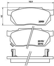 Kits de frein Honda CRX