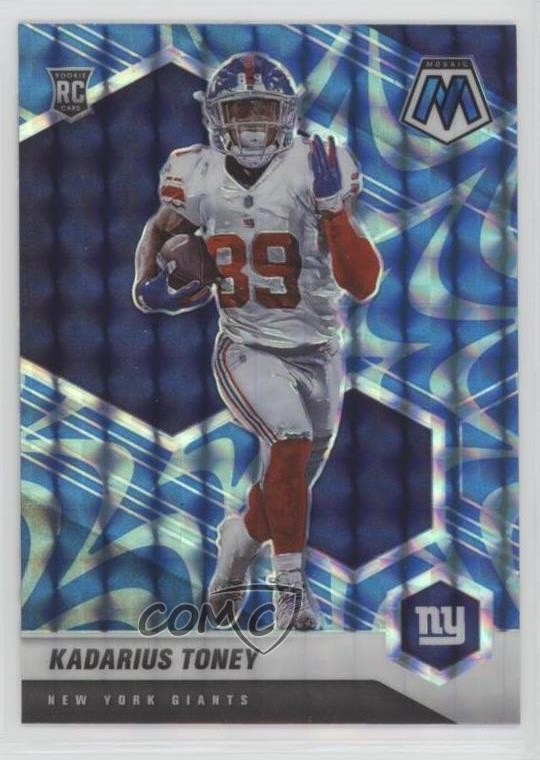 2021 Panini Mosaic Rookies Reactive Blue Mosaic Prizm Kadarius Toney #312 09if