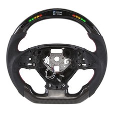 Real Carbon Fiber Led Steering Wheel For Chevrolet Camaro Ss 2016-2024 No Heated