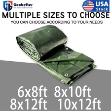 Heavy Duty Canvas Tarp Thick Camping Garden Tarpaulin Canvas Shade Tent Cover