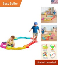 Colorful 14-Piece Balance Groove Set Enhance Coordination Fun for Kids