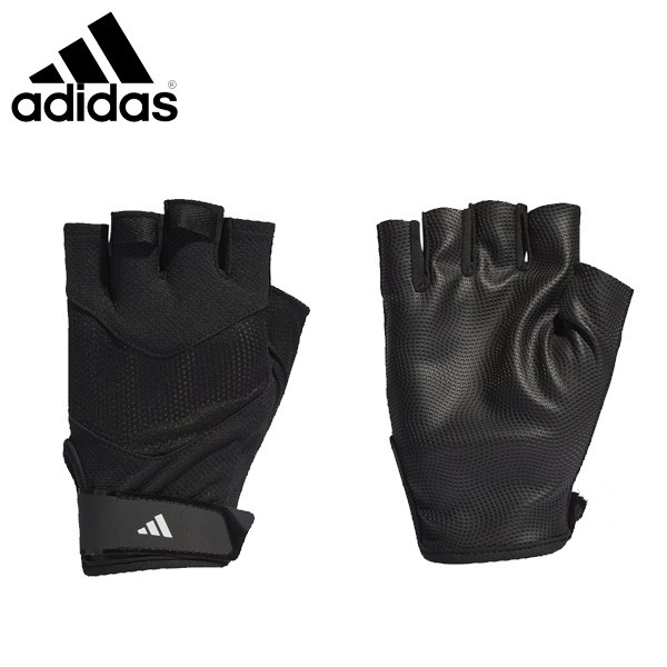 Adidas Sportswear Training Gloves Half Finger Gym Running Glove Black NWT II5598 8090₽
