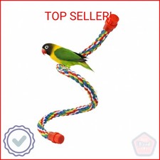 Bird Rope Perches for Parrots, Cockatiels, Parakeets, Budgie Cages Comfy Birds C
