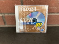 Maxell CD-R Music 80 min for audio recording - New In Package