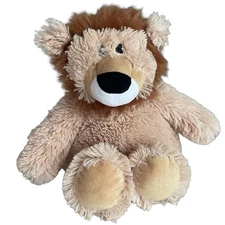 Warmies Microwavable Weighted Large Lion Plush Stuffed Animal Friend 12"