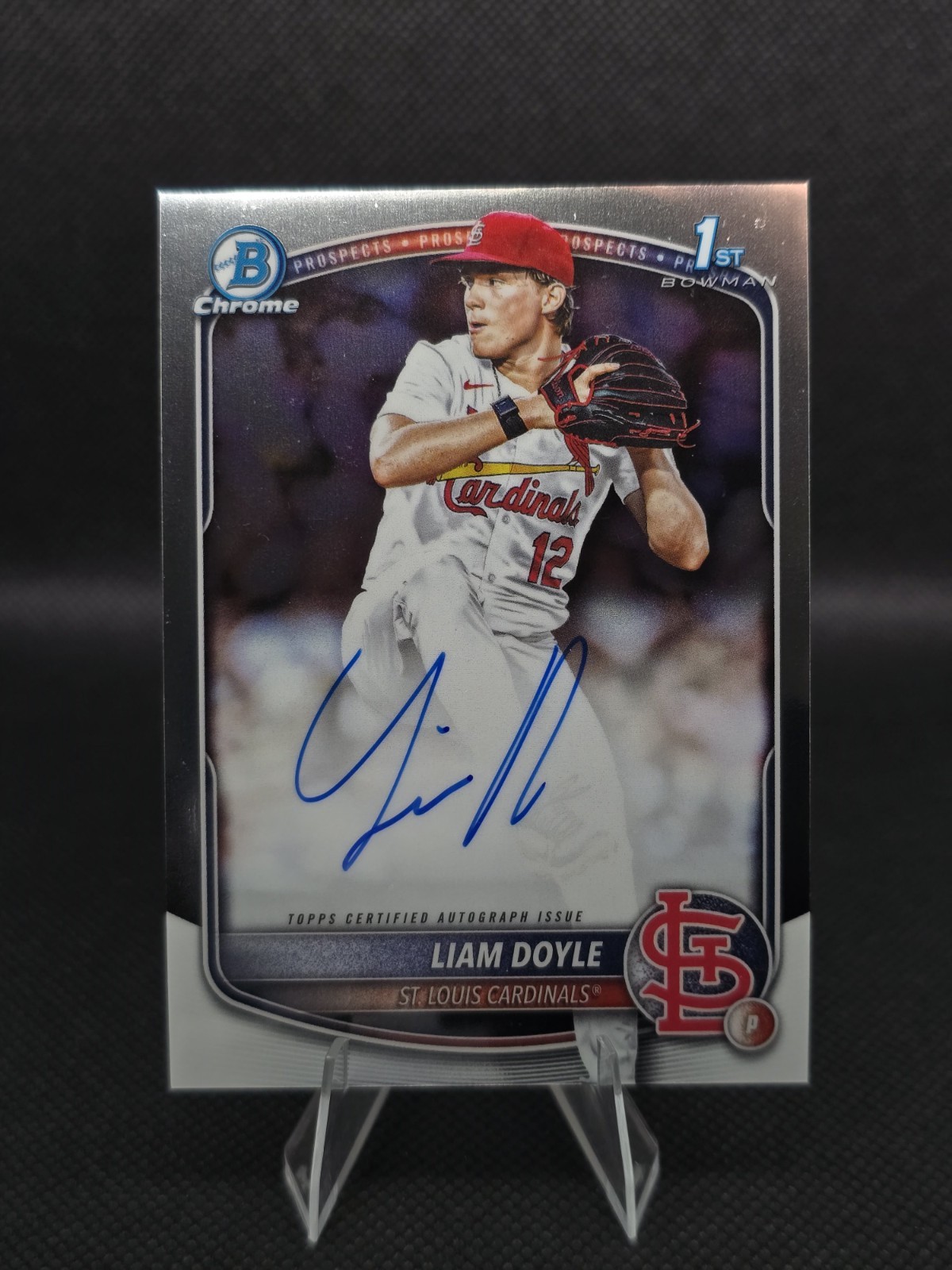 2025 Bowman Draft Liam Doyle #CPA-LD Auto Chrome St. Louis Cardinals