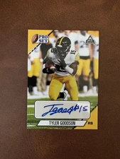 2021 Leaf Pro Set Tyler Goodson RC #PS-TG1 Rookie Auto Iowa Hawkeyes - Colts NM