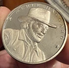 MERLE HAGGARD 1 Oz 999 SILVER ROUND Vintage Official Country Super Star Unique!