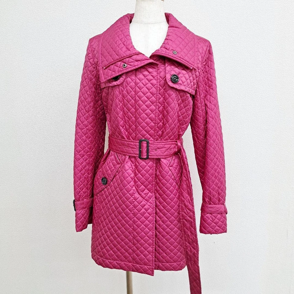 Burberry London с подкладкой стеганая Nova чек розовый женский размер M - Изображение 2 из 4